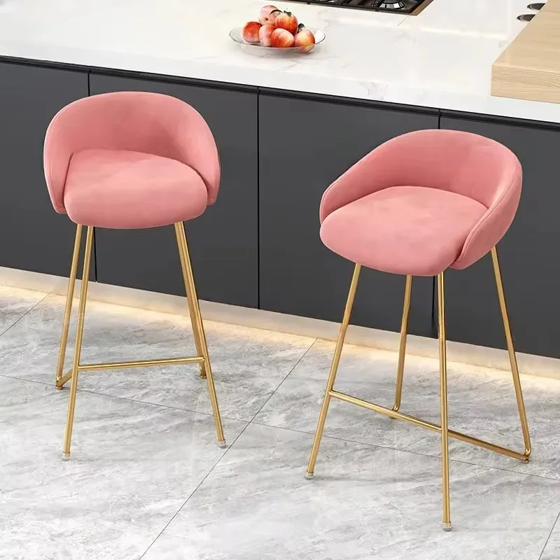 High Chair Height Home Bar Ergonomic Kitchen Stool Lightweight Modern Stools Sillas Para Comedor Counter Sandalye Salon Luxury