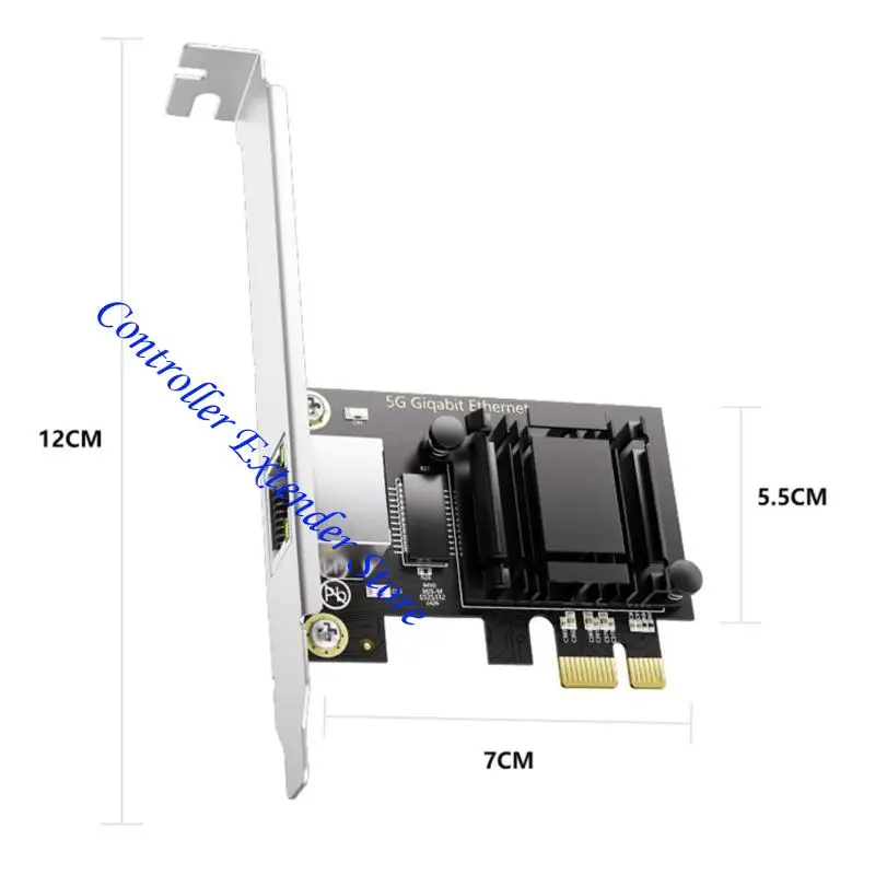 N84B PCIe a RJ45 Tarjeta red PCIe Networking Card 10/100/2500/5000Mbps RTL8126 Tarjeta Ethernet Gigabit chip para