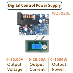 WZ5020L WZ5012L DC DC Buck Converter CC CV Step-down Power Module 50V 20A 1000W Adjustable Voltage Regulated power supply