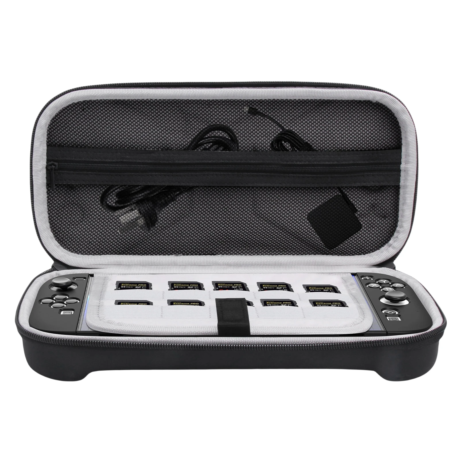 For  Switch 2 Organizer Bag Leatherette Storage Case for Portable Game Console Organization Gaming Accessories ﻿