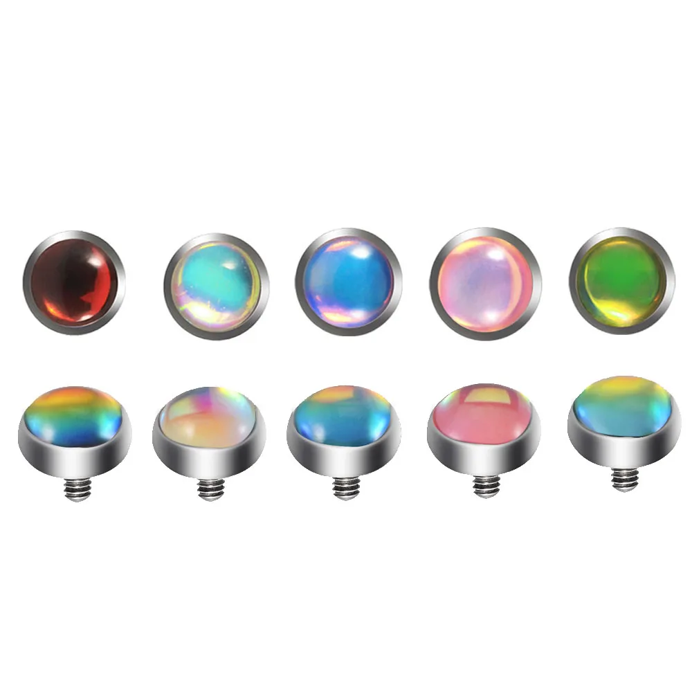 Titanium Flash Film Surface Piercing Dermal Anchor Microdermals Piercing Perforation Accessories Micro Skin Diver Jewelry 16G