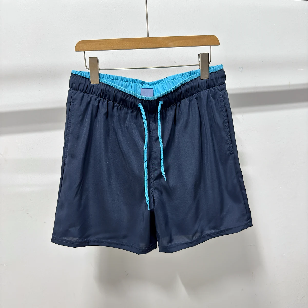 

Qui Dry Beach orts Men's Summer Sports Elastic Waist Pure Color Loose Fit Casual Pants Straight Leg mid Waist ort Length