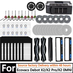 Per Ecovacs X2 / X2 Pro/ Debot X2 Omni forniture filtro Hepa Mop spazzola laterale principale spazzola laterale materiali di consumo materiali di consumo accessori adatti