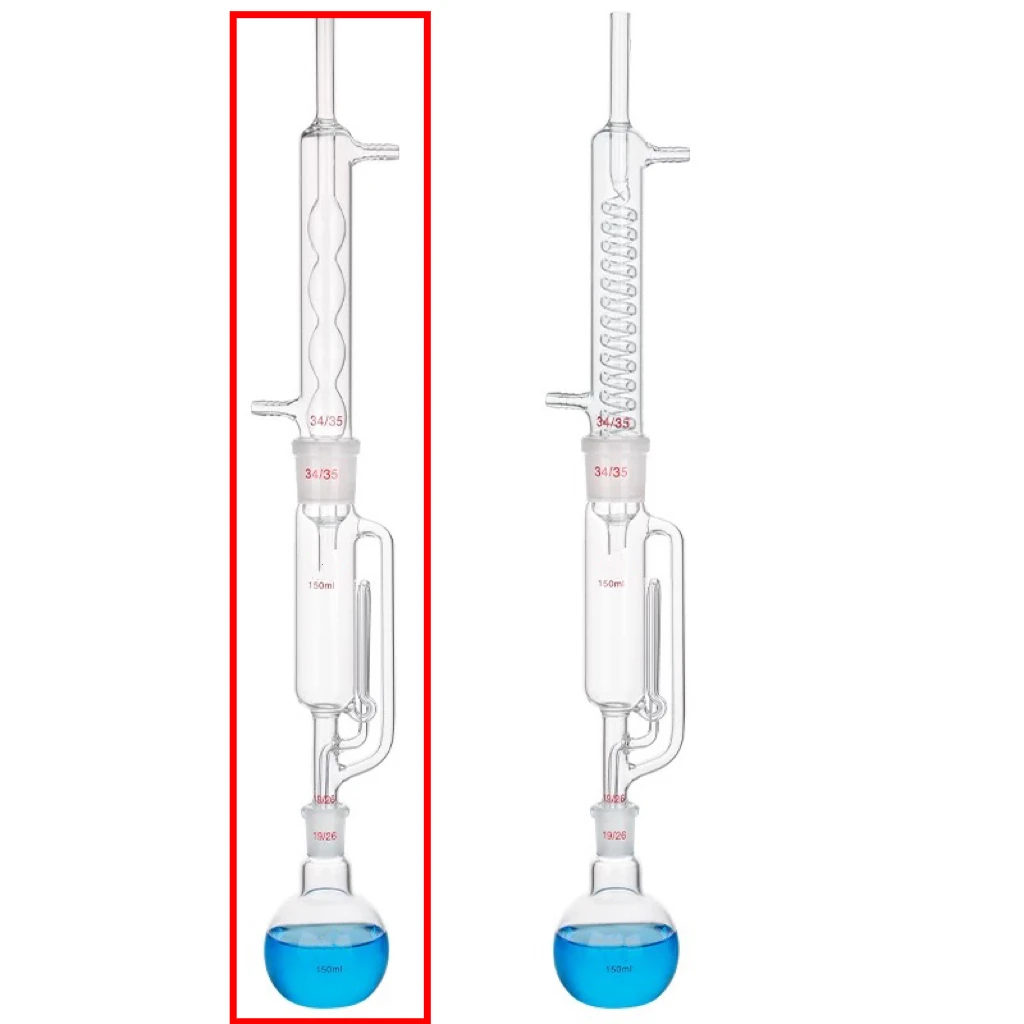 150ml Soxhlet Extractor Complete Set Of Spherical Fat Extractor Experimental Extractor
