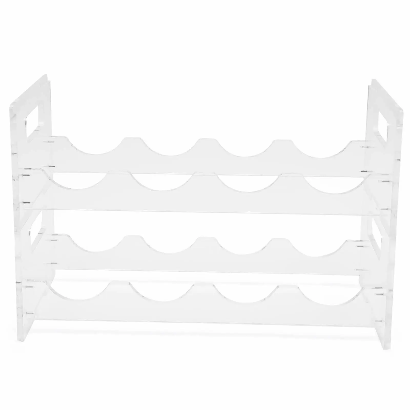 Kitchen Household Acrylic Wine Rack Tool Two Layers 8 Slots Plate Thickness 7mm