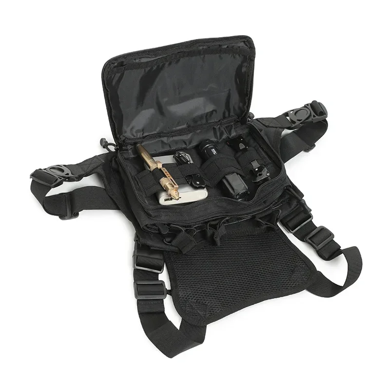 Tactical Chest Rig Vest Triple Magazine Pouch Molle EDC Chest Pack Outdoor Sports Hunting Camping Hiking Cycling Organizer Bags