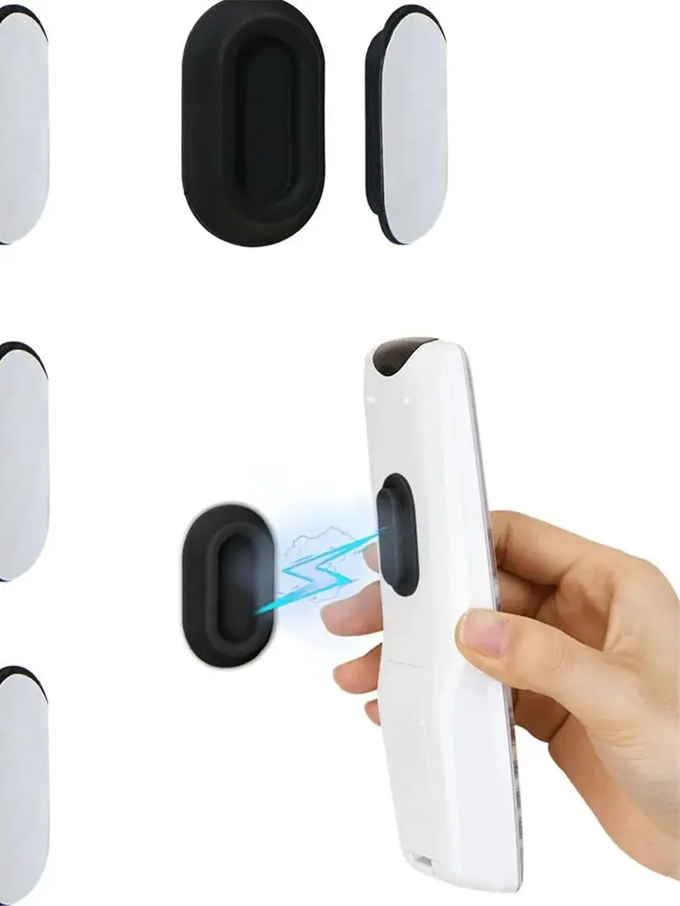 6-pack magnetische afstandsbedieningshouder, wandmontage, zachte siliconen afstandsbedieningscaddy met sterk zelfklevende afstandsbedieningshouder - afbeelding 2