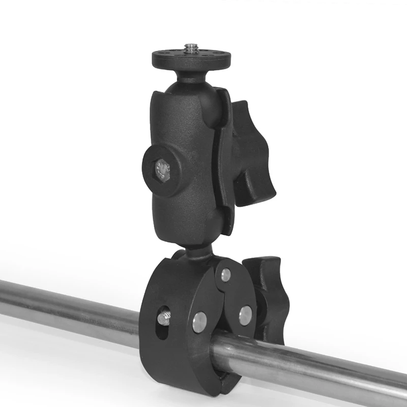 Support de caméra d'action Super Clamp, moniteur à tête sphérique 360 °, pièces de rechange pour caméra de sport de moto Gopro Bike