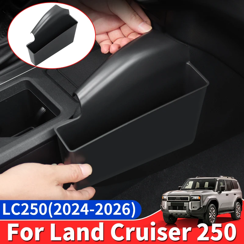 

For Toyota 2024 2025 Land Cruiser LC250 j250 Prado 250 Series 1958 First Officer Side Storage Box Black Interior Accessories LHD