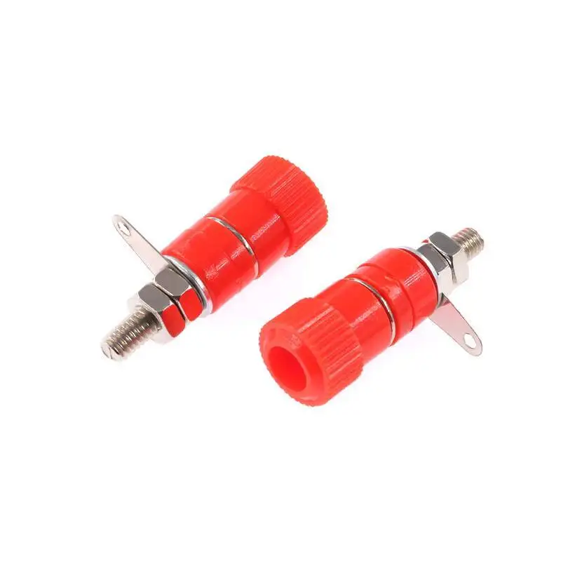5 Stück Klemmenblock JS-910B Anschlussklemme 4mm Bananenstecker-Buchse Test Rot Schwarz – Detail 3