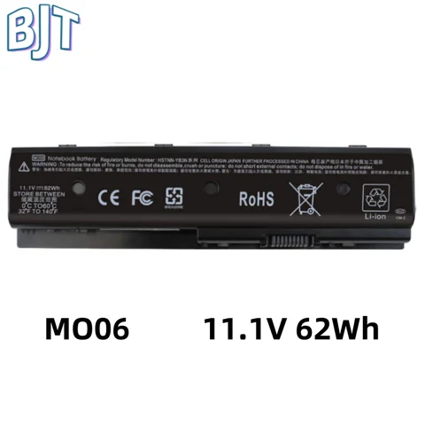 New 6Cell 11.1V 62Wh Laptop Battery MO06 For HP DV4-5000 DV6-7000 DV7-7000 HSTNN-YB3N HSTNN-LB3P 671567-421 671731-001 TPN-W106