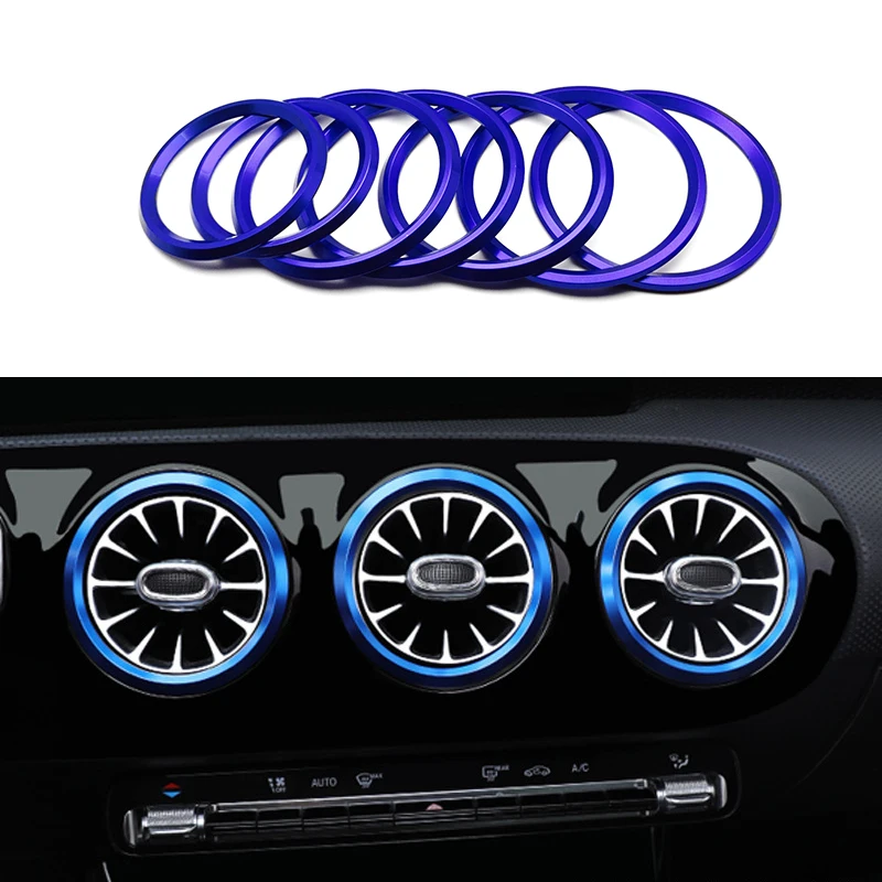 Suitable for Mercedes Benz A200L C180L GLC260L GLA car air conditioning air outlet decorative ring