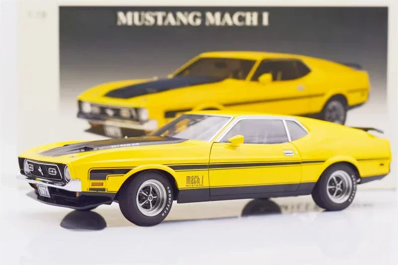 Autoart 1:18 Mustang MACH I 1971 Simulation Limited Edition All Open Alloy Metal Static Car Model Toy Gift