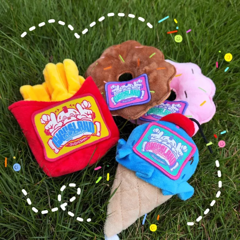 Pingente de leque SPLATOON Splatoon, peixe Qiqi Paradise batatas fritas sorvete cone, playhouse figura-presente para crianças