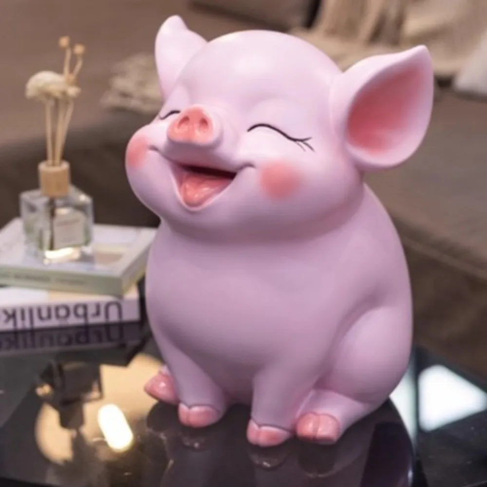 Salvaje duradero con depósito de ahorro, hucha de cerdo de gran capacidad que se puede abrir, caja de ahorro de animales, cajas de dinero decorativas de dibujos animados de Año Nuevo