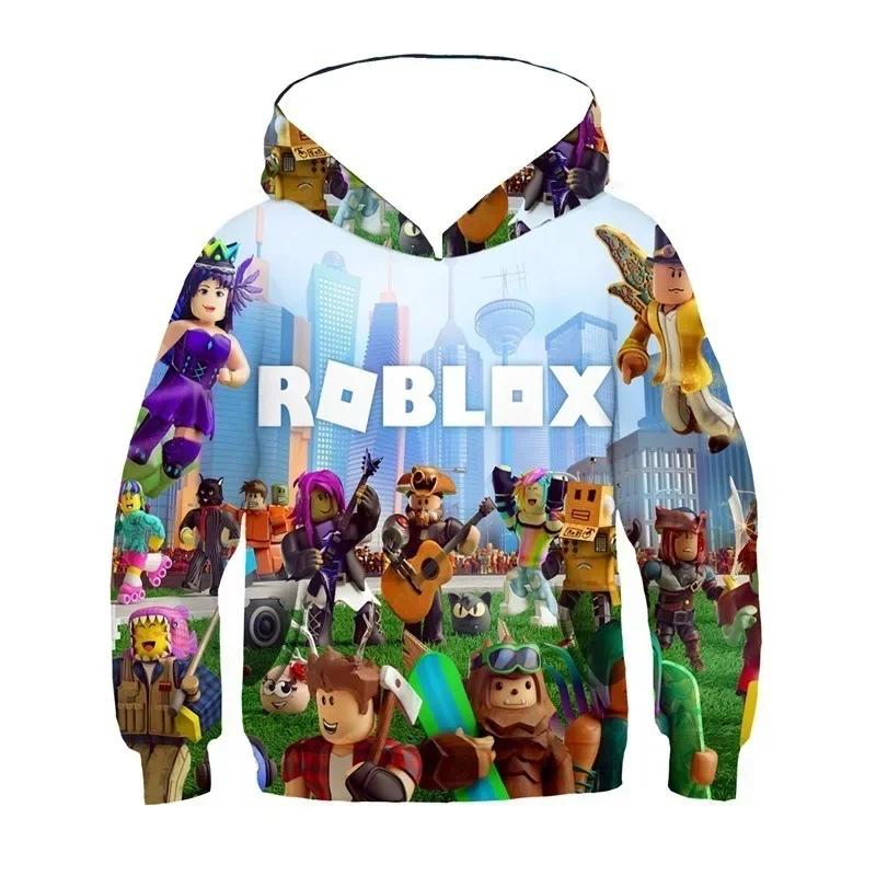 

Game ROBLOX Spring and Autumn Printed Hoodies for Kids Sweatshirts for Boys and Girls Original Fashion ROBLOX Games Baby Clothes
