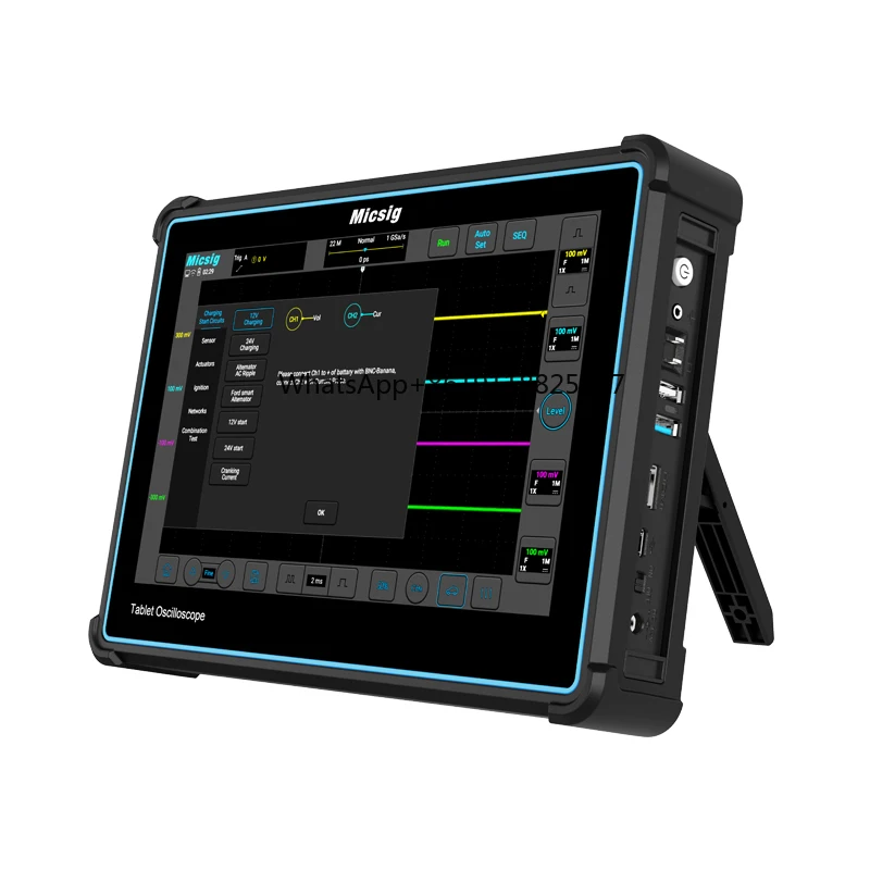 

Micsig Digital Tablet Oscilloscope ATO2002 Dual Channel 200MHz 1GSa/S 110Mpts Memory Depth Professional Automobile Oscilloscope