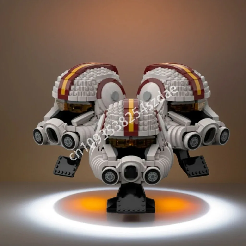 

883 шт. MOC шлем клон пилот ARC-170 звездная битва строительные блоки подросток практические способности рождественская игрушка в подарок
