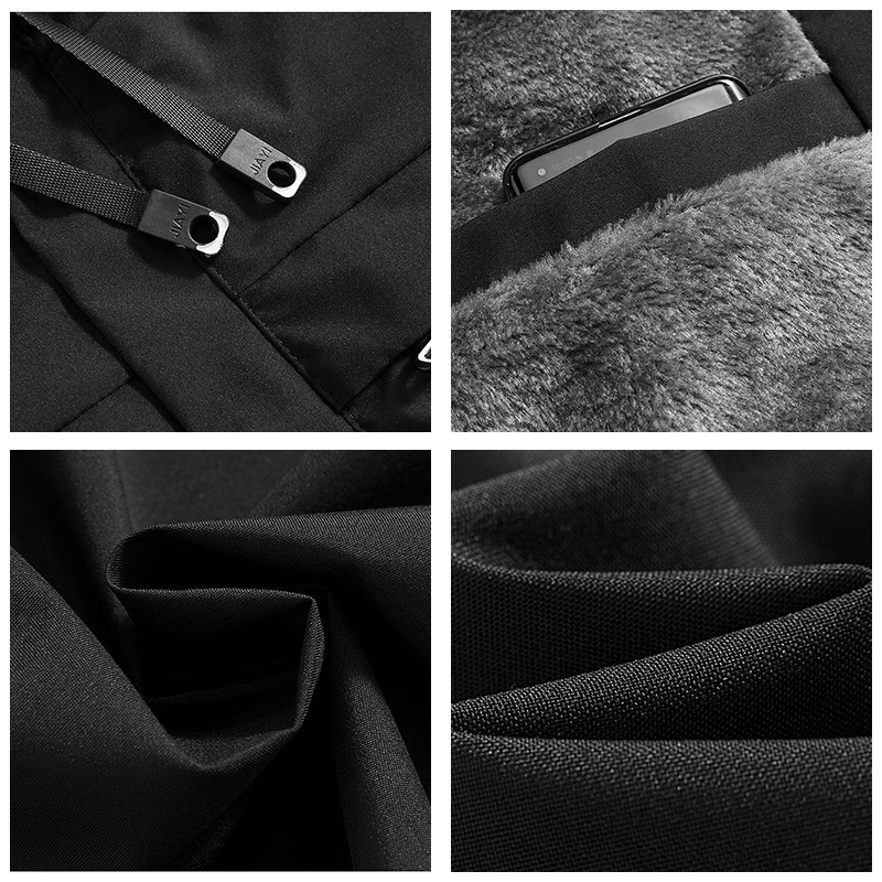 Chaqueta informal de lana para hombre, abrigo liso grueso y versátil a prueba de viento, moda de invierno, Parka cómoda para mantener el calor con capucha