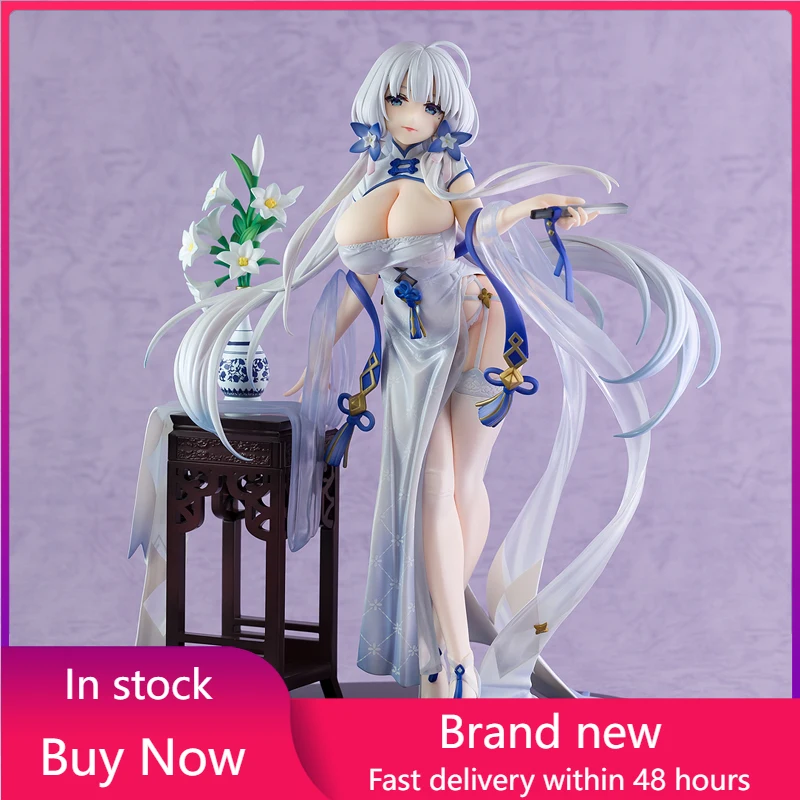 

In stock Genuine Azur Lane Illustrious cheongsam Sexy Beauty PVC Action Figure Model Toys Figure Collection Doll Gift