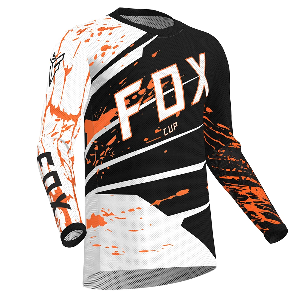 

2022 Men's Downhill Jerseys FOX CUP Mountain Bike MTB Shirts Offroad DH Motorcycle Jersey Motocross Sportwear Clothing Bike