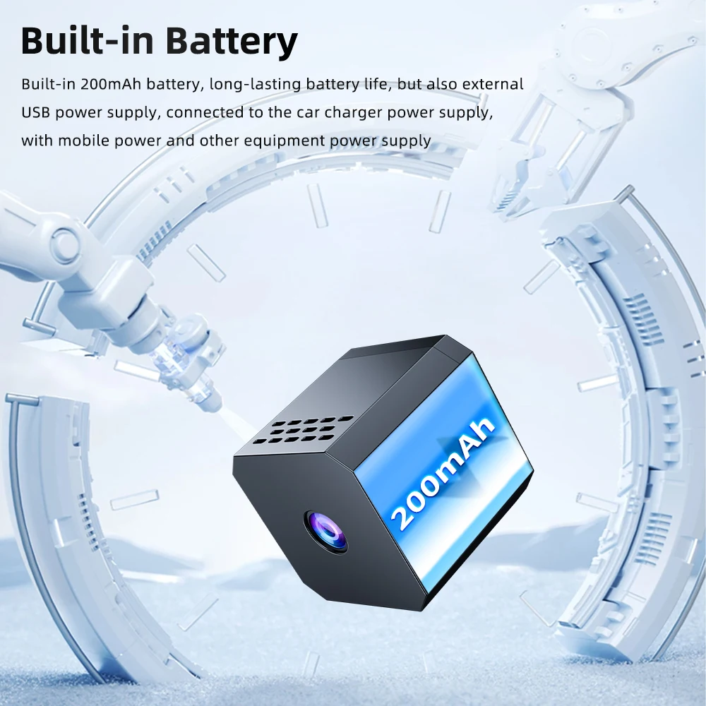 Mini WIFI Camera 1080P HD Video Security Camera Motion Detection Remote Viewing Rechargeable Night Vision Surveillance Camera