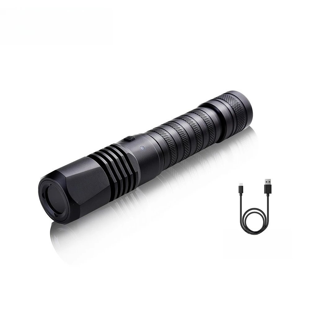 

Uniform light flashlight, criminal investigation USB charging 365nm ultraviolet flashlight
