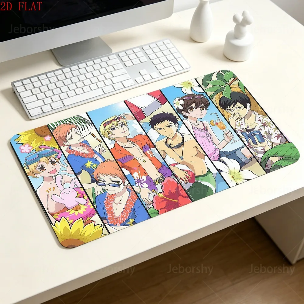 Ouran High School Host Club Mouse Pad, Large Gaming Desk Mat with Anti-Slip Rubber Base, Anime Keyboard Pad for Gamer