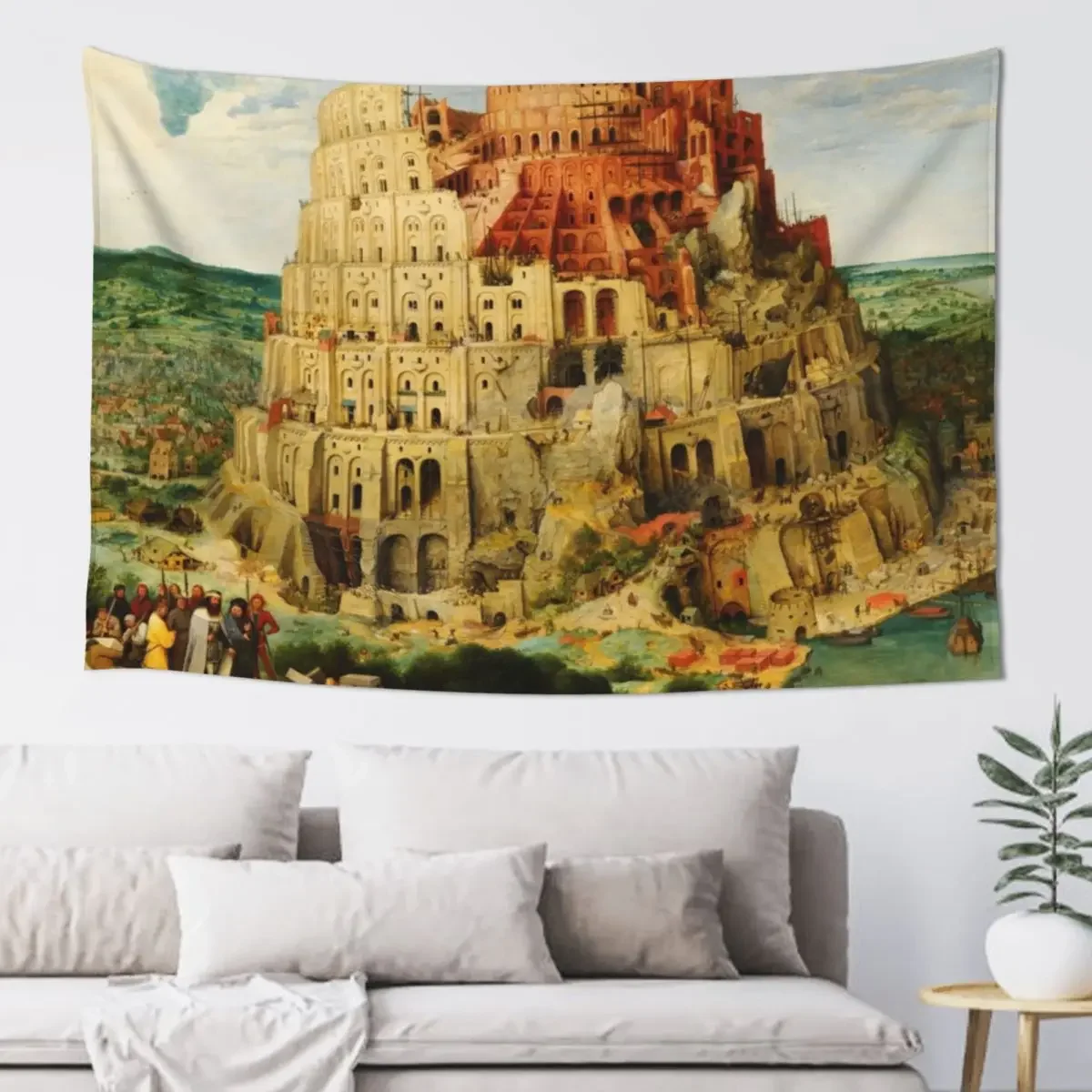 

The Tower of Babel |Pieter Bruegel the Elder HD The (Great) Tower of Babel, High Definition Photography Tapestry