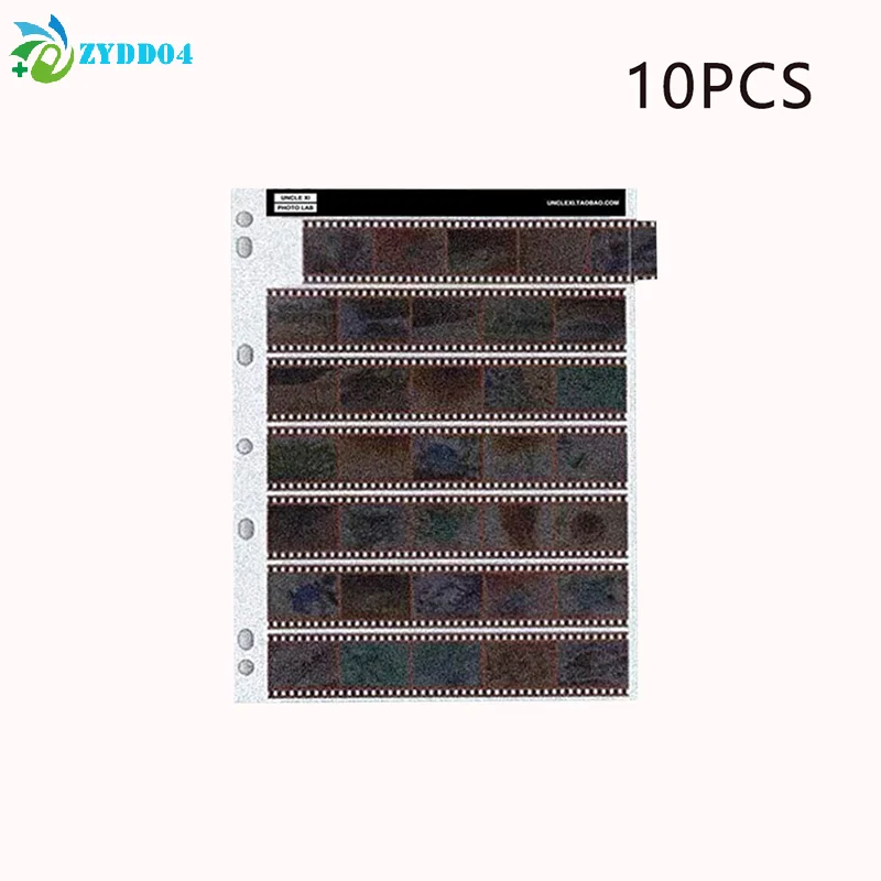●10pcs 135/120 Negatives Film Storage Pages Acid-free Bags Black&White Color Film Slide Preservers Pages Acid-free Film Bags