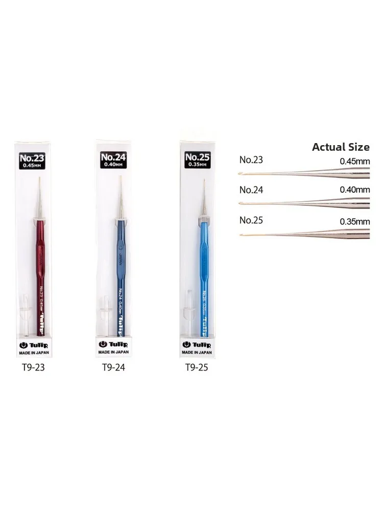 

Игла для кружева Tulip Ultrine Hiroima, ультратонкая крючковая игла T9232425, японский бренд, инструмент для шитья домашней одежды и рукоделия