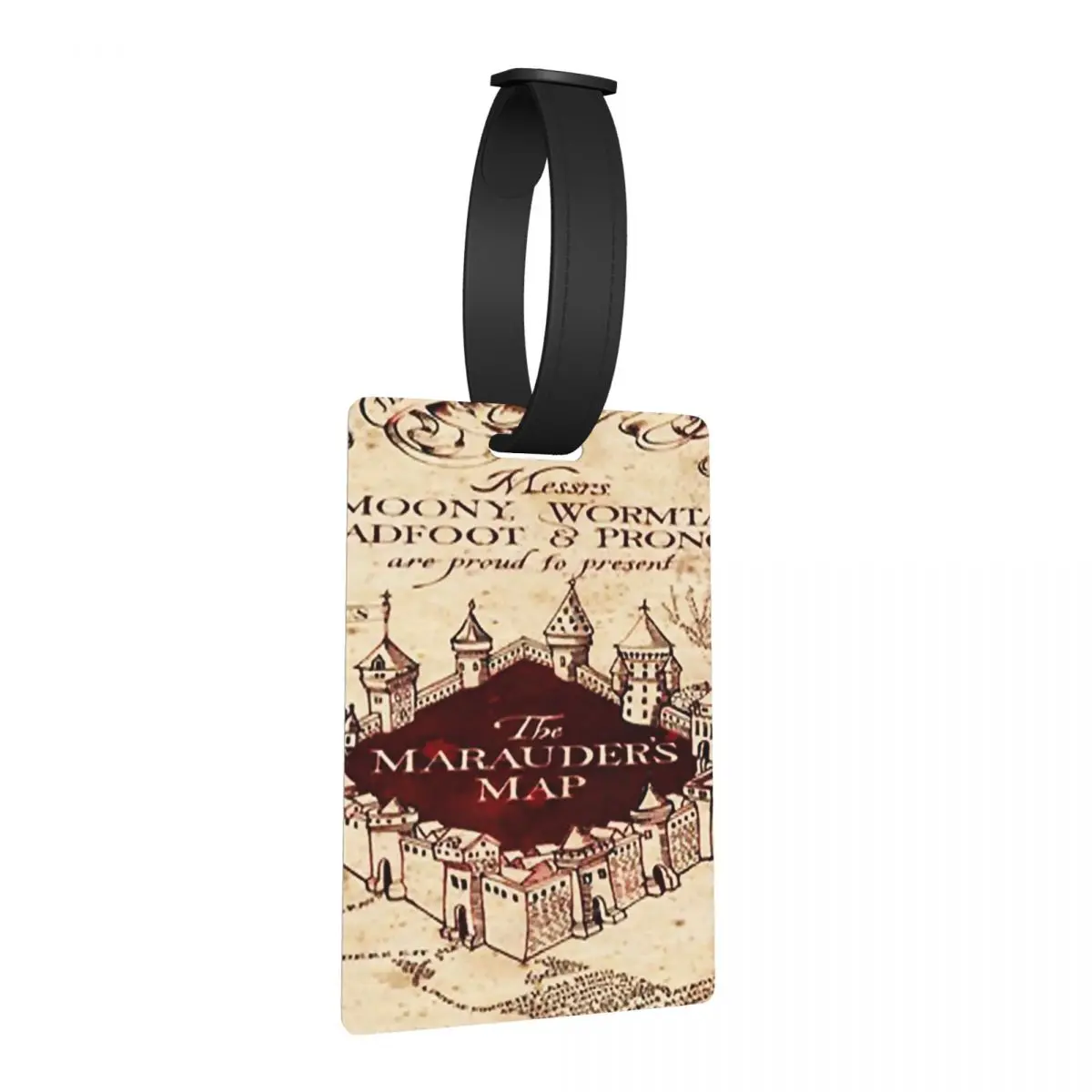 

Marauders Magic Map Luggage Tags Suitcase Accessories Travel Portable Baggage Boarding Tag Label Holder ID Name Address