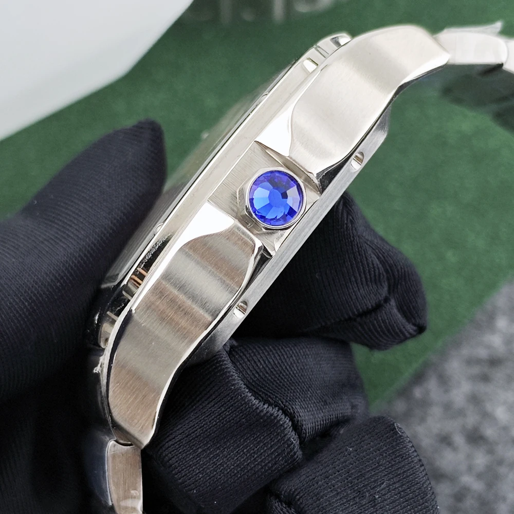 Zegarek NH35 czas to pieniądz zegarek 38mm ze stali nierdzewnej zegarek z własnym logo odpowiedni do mechanizmu NH35