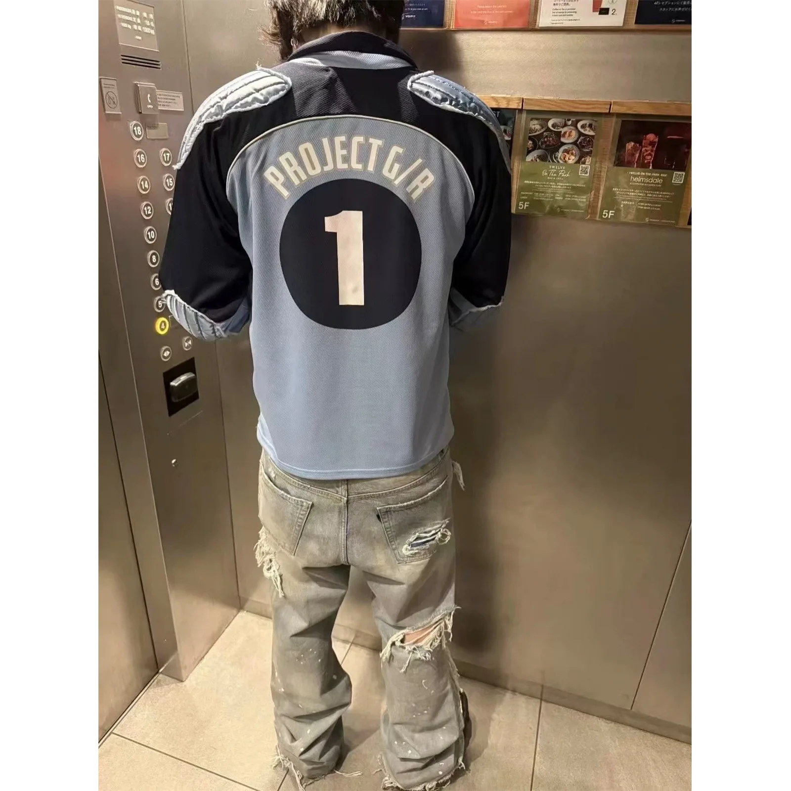 Grailz Project G/R عالية الجودة 2026 منصات الكتف درع المرقعة الطباعة الرقمية طويلة الأكمام جيرسي هوديي ثنيات قطع