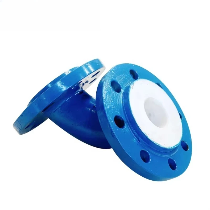 الصناعات الكربون الصلب أنبوب سلس اتصال شفة مجلفنة 45 أو 90 درجة الأنابيب Ptfe اصطف الكوع