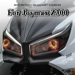 For Sym Joymax Z300 Z 300 Motorcycle Headlight Stickers Waterproof Headlamp Decals Head Light Protection Sticker Accessories