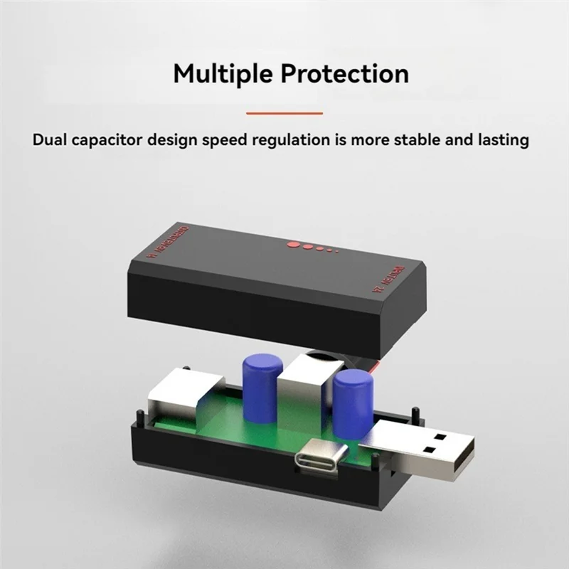 LBER 5W 5V Fan Speed Controller Induction Speed Controller With Switch Protection USB Interface Laptop Cell Phone Cooling