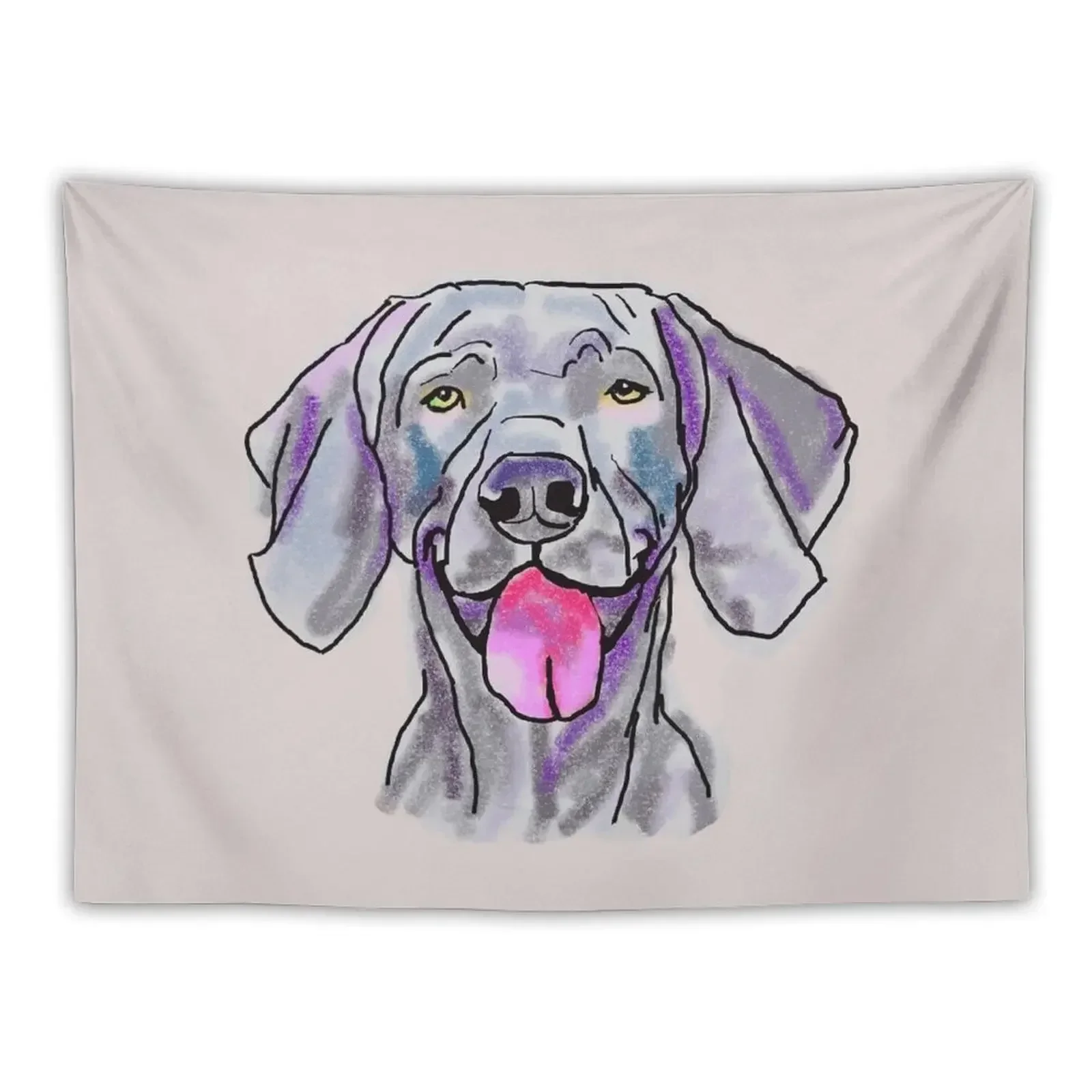 The happy Weimaraner Love of My Life Tapestry For Bedroom Home And Comfort Decor Decoration Aesthetic Tapestry