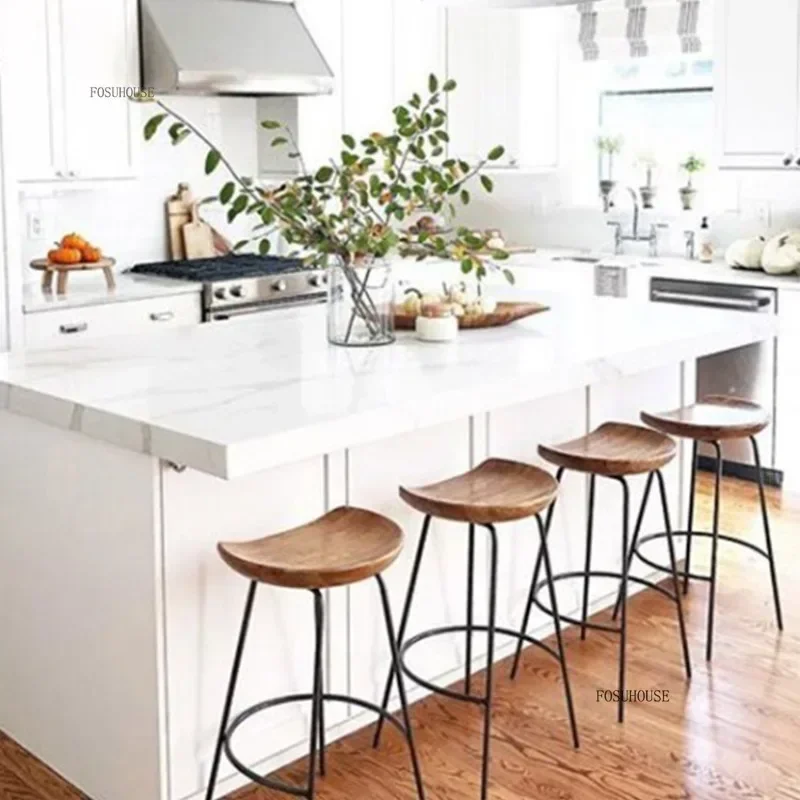

Nordic Bar Stools Nordic Home Chairs Bar Furniture Design Modern High Stools for Kitchen Luxury Decoration Counter Stool F