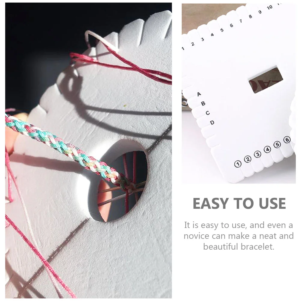 3 Pcs EVA Beading Cord Disc Handmade Weaving Disk Bracelet Tool Board Maker Looms DIY Rope Student