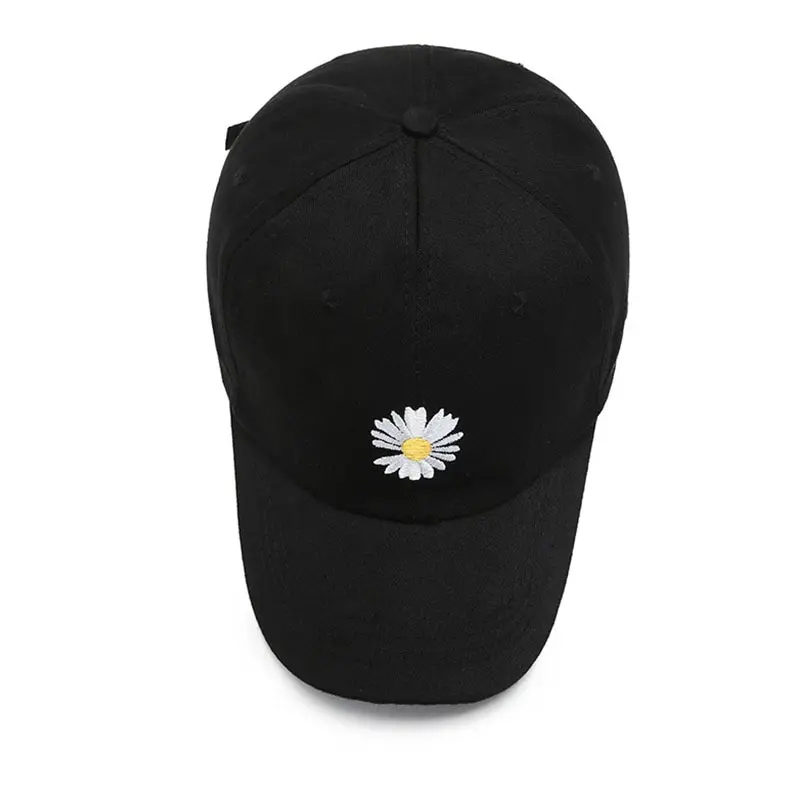 Korean Version Tide Net Red Duck Tongue Hat Summer Sun Shading Outdoor Same Little Daisy Mens Baseball Cap Fshion Hats