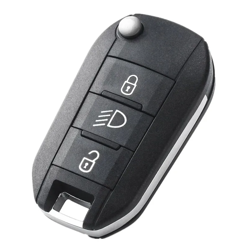 3 Knoppen 433 Mhz ID46 Chip Flip Afstandsbediening Slimme Autosleutel Voor Citroen C3 C4 Cactus Hella Voor Peugeot 208 301 508 5008