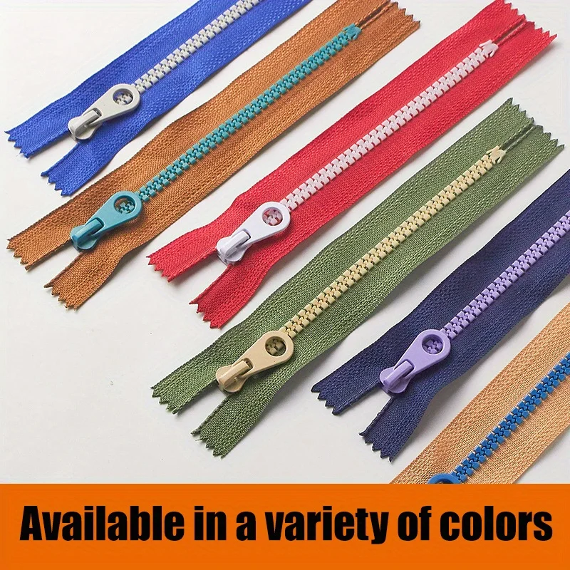 5pcs 5#15/2025/30cm resin zipper open self-locking zipper for jacket DIY clothing sewing zipper bag Jacket zipper accessories