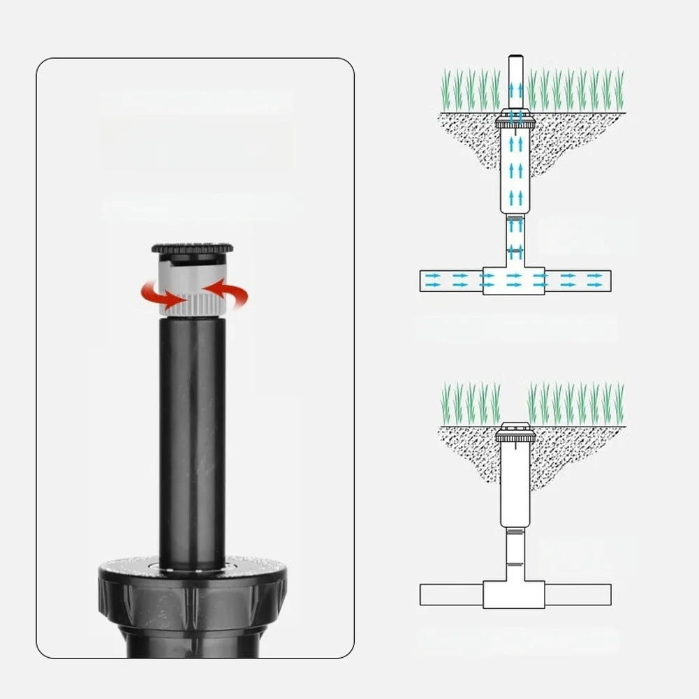 For Garden Lawn Irrigation 360 Degree Garden Irrigator Irrigation System With Rise Mechanism Engineering Plastic Construction