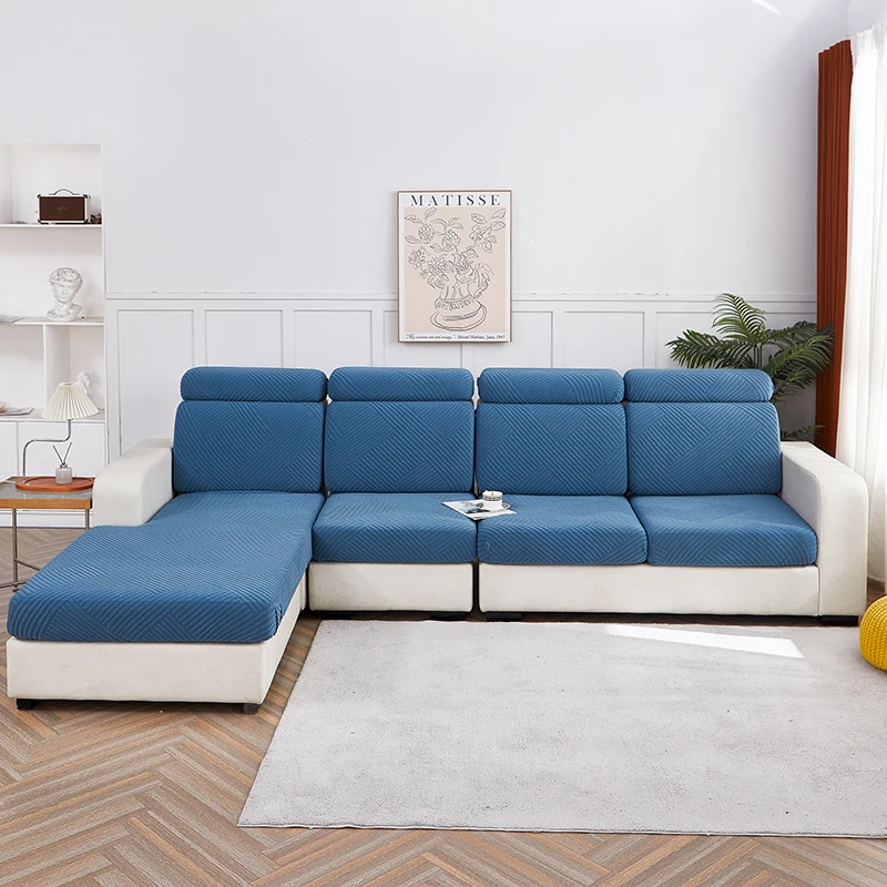 Three-dimensional Jacquard Sofa Fitted Cover, Combinable Sofa Cushion Cover, All-Season Universal Sofa Slipcover