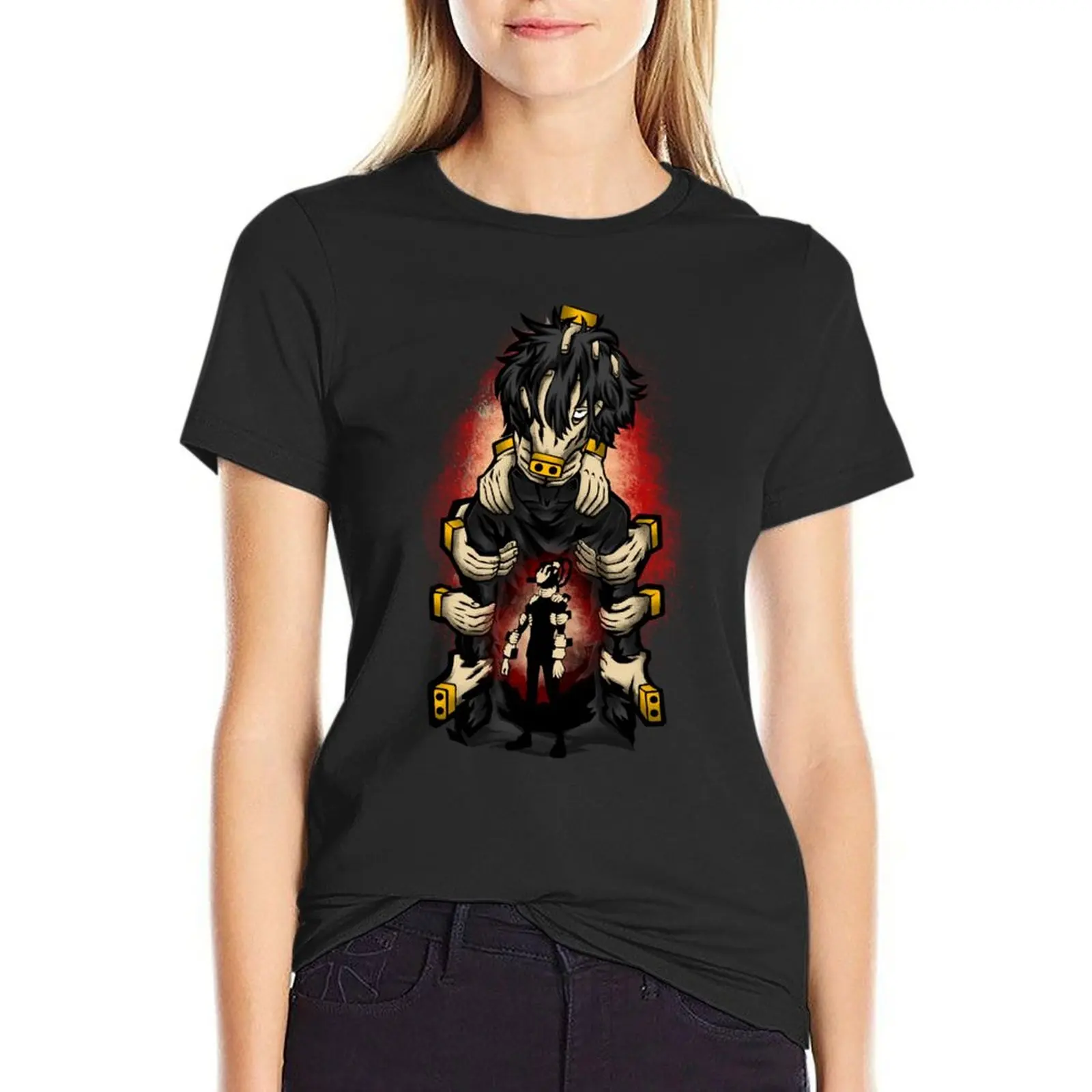 Shigaraki Attack T-Shirt Aesthetic clothing customs design your own customizeds female cotton t shirts Women