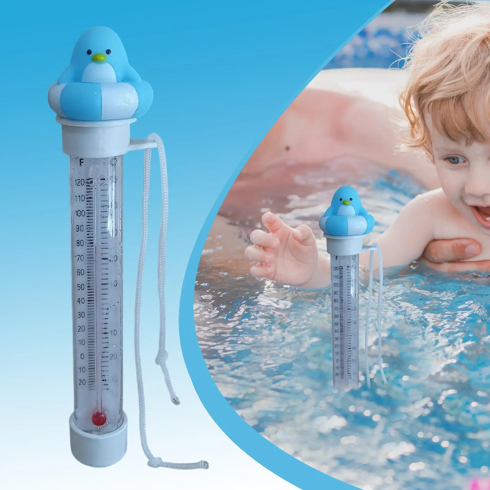 

Floating Swimming Pool Temperature Meter Cartoon Pattern Pool Water Temperature Meter Accurate Portable Swimming Pool Thermomete