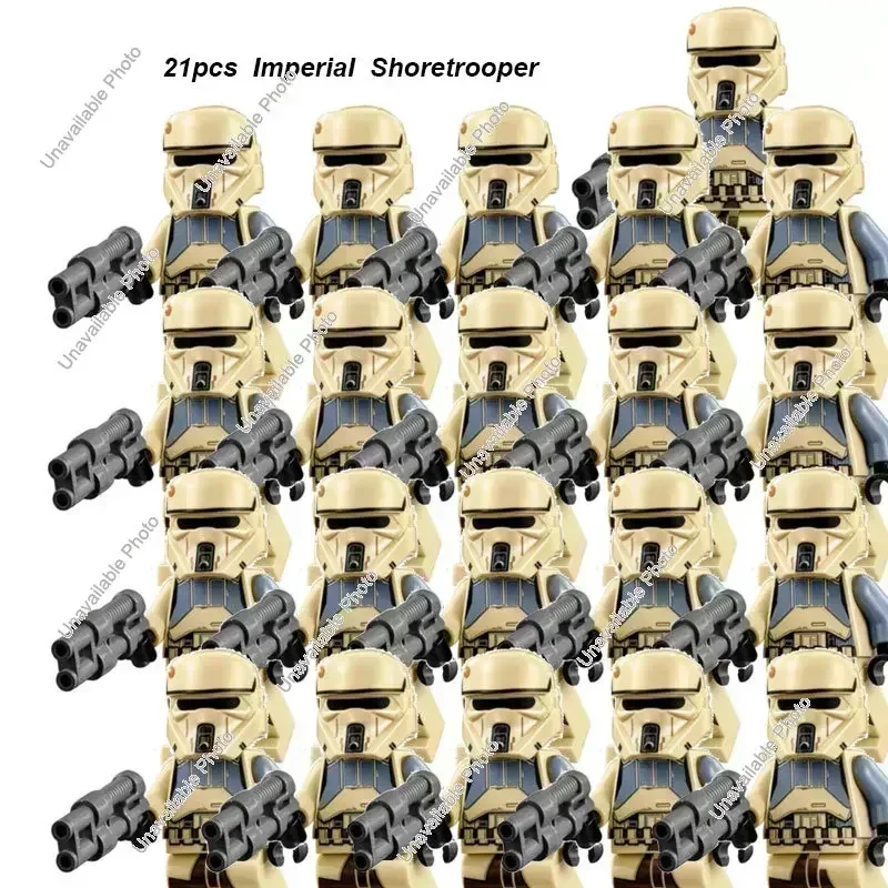 Hot Toys Star Wars 21Pcs Clone Imperial Snowtroopers  501st Legion Troopers Building Blocks Darth Vader Model Figures Kids Toys