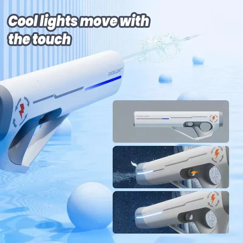 Pulse Electric Continuous Firing Water Gun Toy With Automatic Water Absorption Strong Water Spraying Children\'s Water Gun