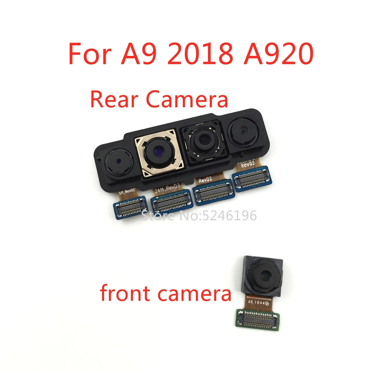 1pcs Back big Main Rear Camera front camera Module Flex Cable For Samsung Galaxy A9 2018 A920 A920F Replace Part